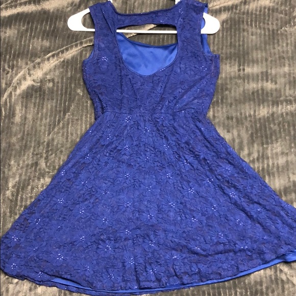 Deep blue mini dress - Picture 2 of 2
